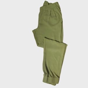 Banana Republic Olive Green Drape Pants